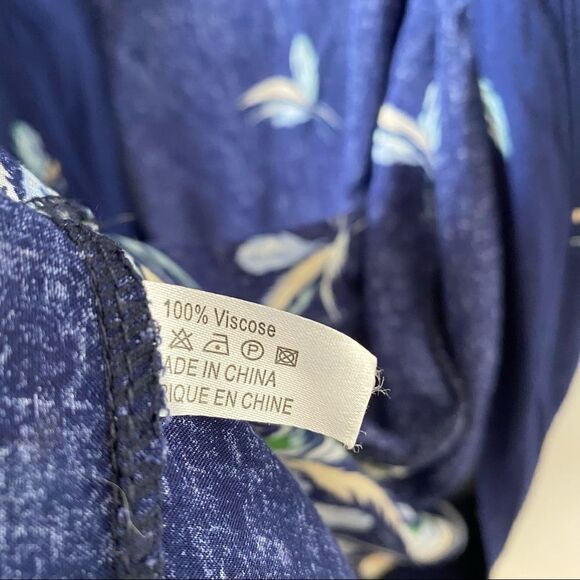 SUMMER & Rose-Leaf Print Midi Lightweight Kimono - Picture 8 of 8